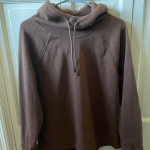 Old Navy Brown Women’s Fleece Hooded Long Sleeve